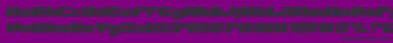 Nolocontendresemital Font – Black Fonts on Purple Background