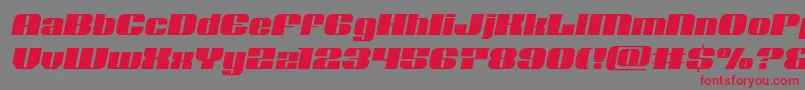 Nolocontendresemital Font – Red Fonts on Gray Background