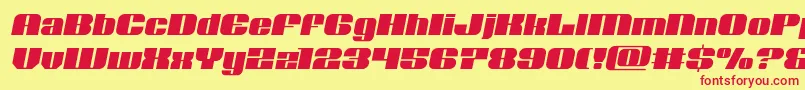 Nolocontendresemital Font – Red Fonts on Yellow Background