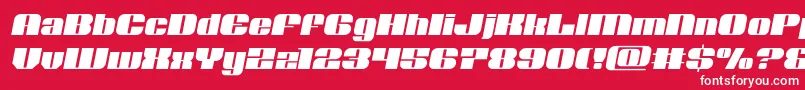 Nolocontendresemital Font – White Fonts on Red Background