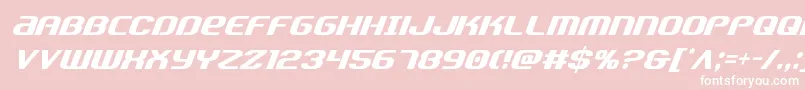 Teamamericacond Font – White Fonts on Pink Background