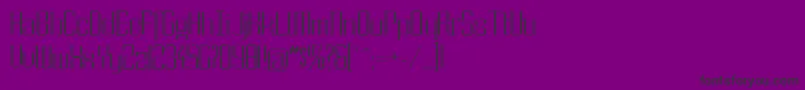 フォントSosue – 紫の背景に黒い文字