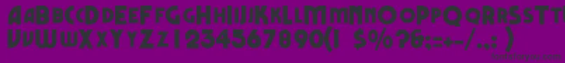 QuestascapssskRegular Font – Black Fonts on Purple Background