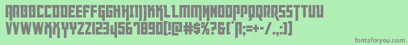 Dangerflightcond Font – Gray Fonts on Green Background