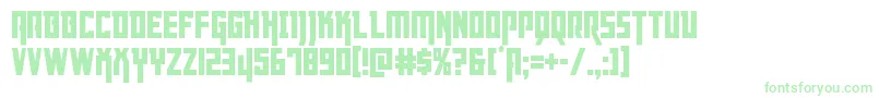 Dangerflightcond Font – Green Fonts on White Background