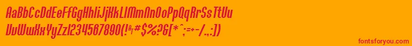 fuente SfWillametteItalic – Fuentes Rojas Sobre Fondo Naranja