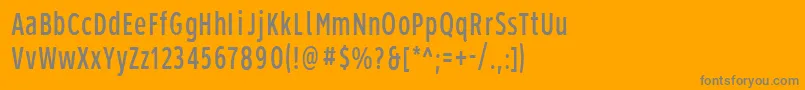 フォントRoadgeek2005Series1w – オレンジの背景に灰色の文字