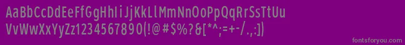 フォントRoadgeek2005Series1w – 紫の背景に灰色の文字