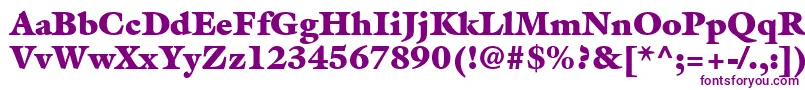 AcanthusBlackSsiExtraBlack Font – Purple Fonts on White Background