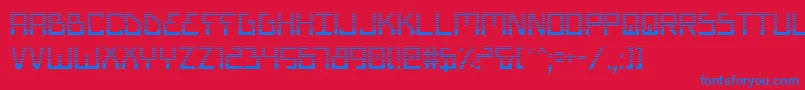 フォントBionicTypeGradient – 赤い背景に青い文字