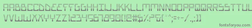 フォントBionicTypeGradient – 緑の背景に灰色の文字