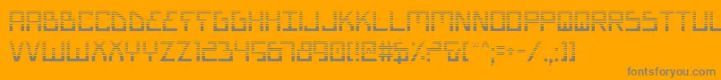 BionicTypeGradient Font – Gray Fonts on Orange Background