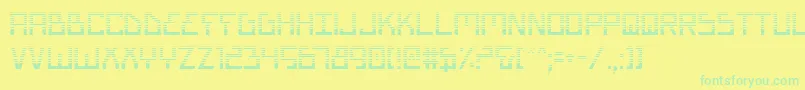 BionicTypeGradient Font – Green Fonts on Yellow Background