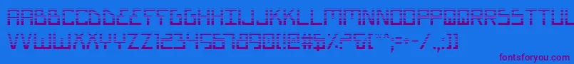 Шрифт BionicTypeGradient – фиолетовые шрифты на синем фоне