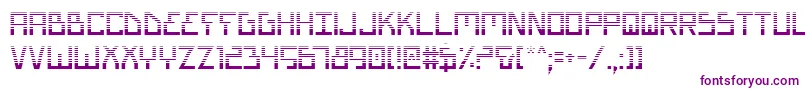 BionicTypeGradient-fontti – violetit fontit valkoisella taustalla