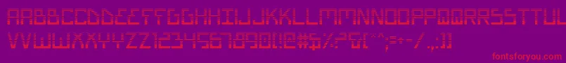 Шрифт BionicTypeGradient – красные шрифты на фиолетовом фоне