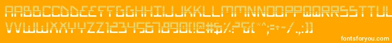 BionicTypeGradient Font – White Fonts on Orange Background