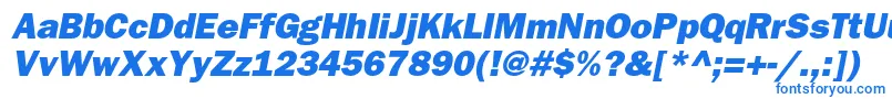 BloknotheavycItalic Font – Blue Fonts