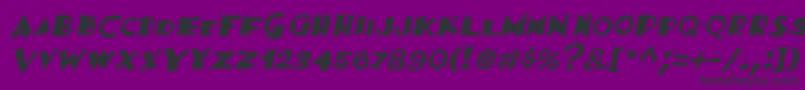 FestivasskItalic Font – Black Fonts on Purple Background