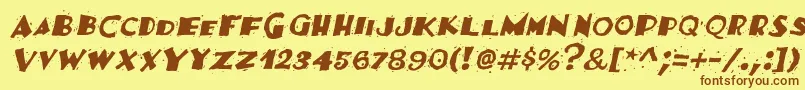 More about FestivasskItalic Font FestivasskItalic Font – Brown Fonts on Yellow Background