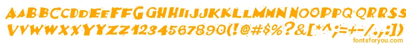 FestivasskItalic Font – Orange Fonts on White Background