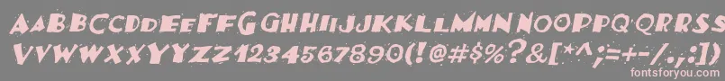 FestivasskItalic Font – Pink Fonts on Gray Background