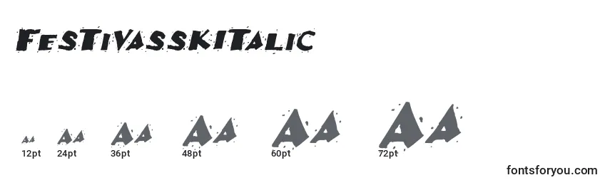 Размеры шрифта FestivasskItalic