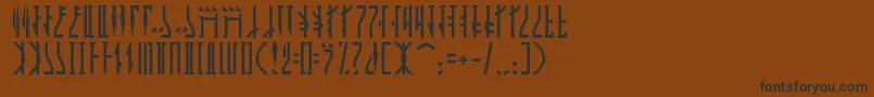 Mandalor Font – Black Fonts on Brown Background