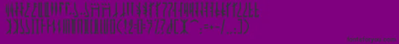 Mandalor Font – Black Fonts on Purple Background