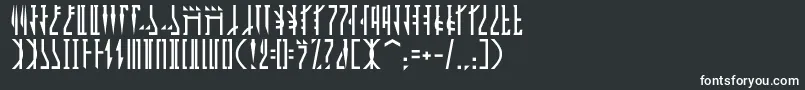 Шрифт Mandalor – белые шрифты