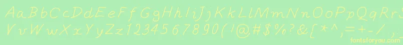 More about October Font October Font – Yellow Fonts on Green Background