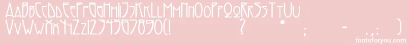 AdresackTM Font – White Fonts on Pink Background