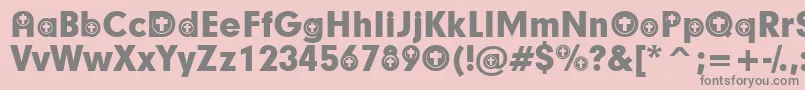 ChristianParticipants Font – Gray Fonts on Pink Background