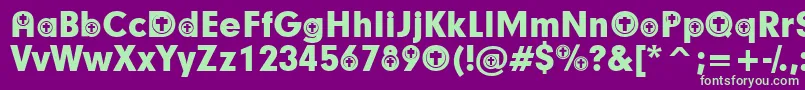 ChristianParticipants Font – Green Fonts on Purple Background