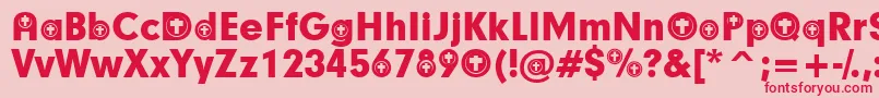 ChristianParticipants Font – Red Fonts on Pink Background