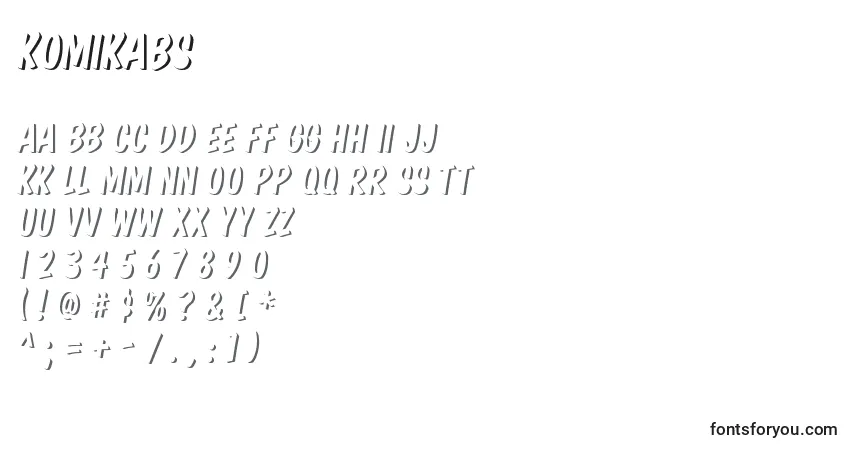 Fuente Komikabs - alfabeto, números, caracteres especiales
