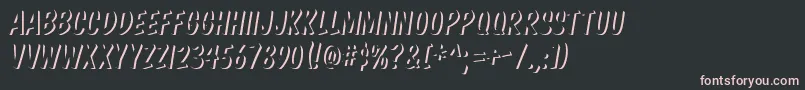 Komikabs Font – Pink Fonts on Black Background