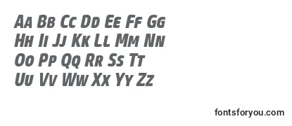 CoreSansMSc77CnExtraboldItalic Font