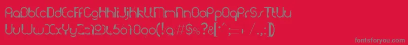 Grutchconstrukt Font – Gray Fonts on Red Background