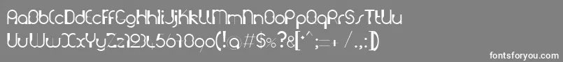 フォントGrutchconstrukt – 灰色の背景に白い文字