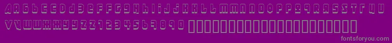 fuente Ural3D – Fuentes Grises Sobre Fondo Morado