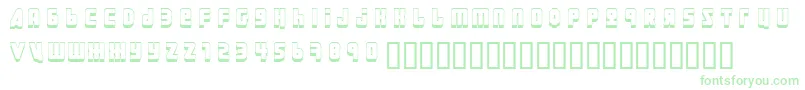 Ural3D Font – Green Fonts on White Background