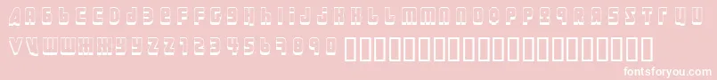 Ural3D Font – White Fonts on Pink Background