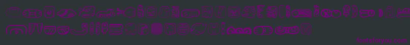 MesoamericaDingsThree Font – Purple Fonts on Black Background