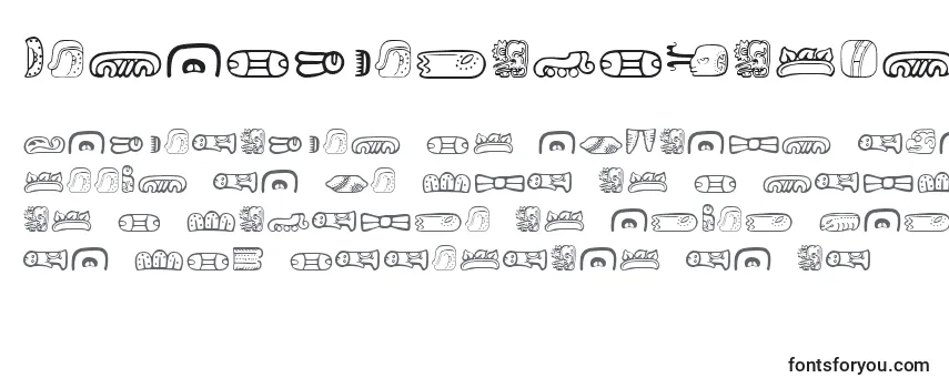 Обзор шрифта MesoamericaDingsThree