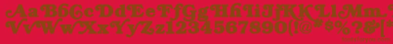 fuente BryantRegular – Fuentes Marrones Sobre Fondo Rojo