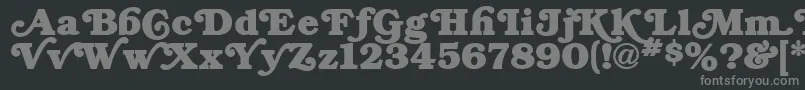 BryantRegular Font – Gray Fonts on Black Background
