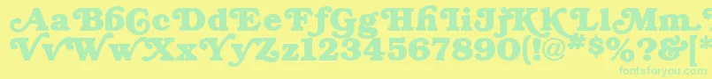 Más sobre la fuente BryantRegular fuente BryantRegular – Fuentes Verdes Sobre Fondo Amarillo