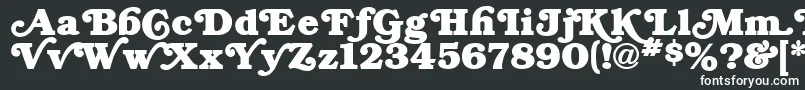 Шрифт BryantRegular – белые шрифты на чёрном фоне