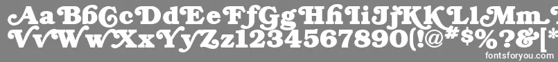 BryantRegular-fontti – valkoiset fontit harmaalla taustalla
